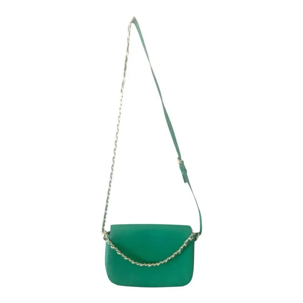 DKNY Bryant Park Green‎ Leather Crossbody Bag